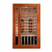 Golden Designs Dynamic Cordoba 2-Person Full Spectrum Infrared Sauna with Near Zero EMF in Canadian Hemlock - Front