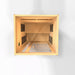 Golden Designs Dynamic Cordoba 2-Person Full Spectrum Infrared Sauna with Near Zero EMF in Canadian Hemlock - Top View