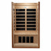 Golden Designs Dynamic Barcelona Elite 1-2 Person FAR Infrared Sauna with Ultra Low EMF in Canadian Hemlock - Interior