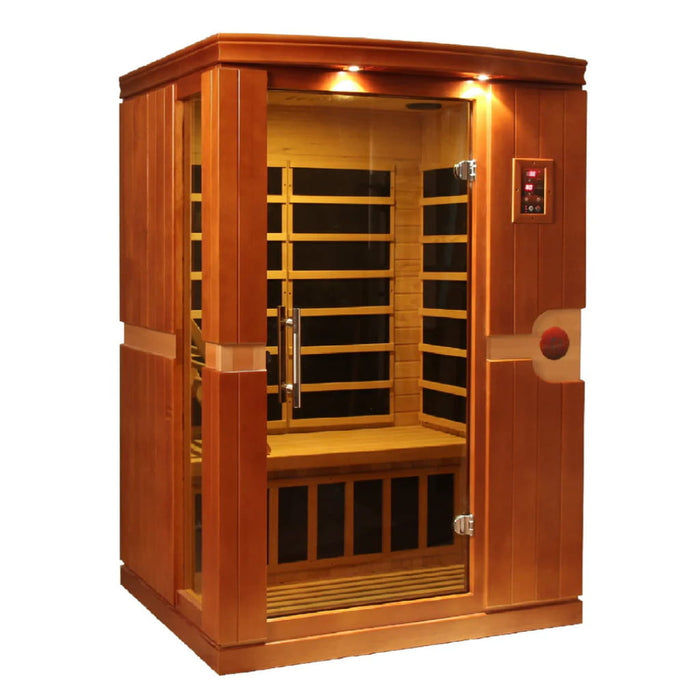 Golden Designs Dynamic Venice Elite 2-Person FAR Infrared Sauna with Ultra Low EMF in Canadian Hemlock - Main