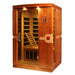 Golden Designs Dynamic Venice Elite 2-Person FAR Infrared Sauna with Ultra Low EMF in Canadian Hemlock - Side