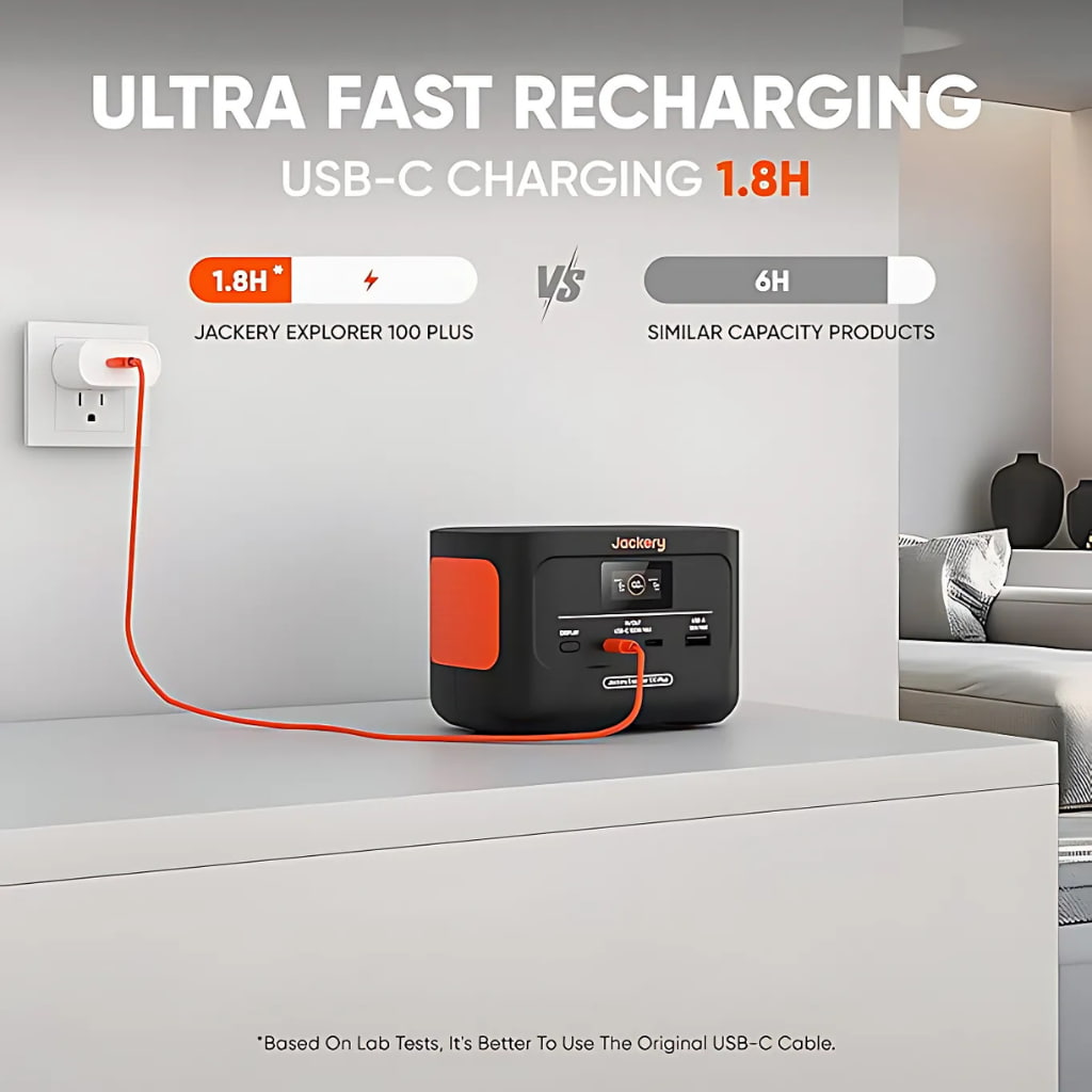 Jackery Explorer 100 Plus Portable Power Station