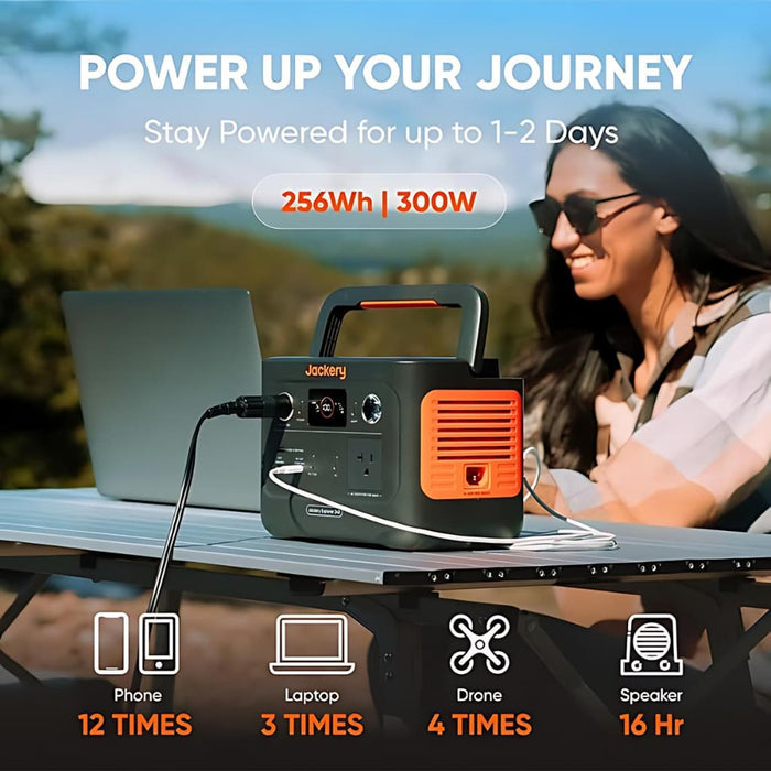 Jackery - Explorer 240 v2 Portable Power Station - 256 Wh