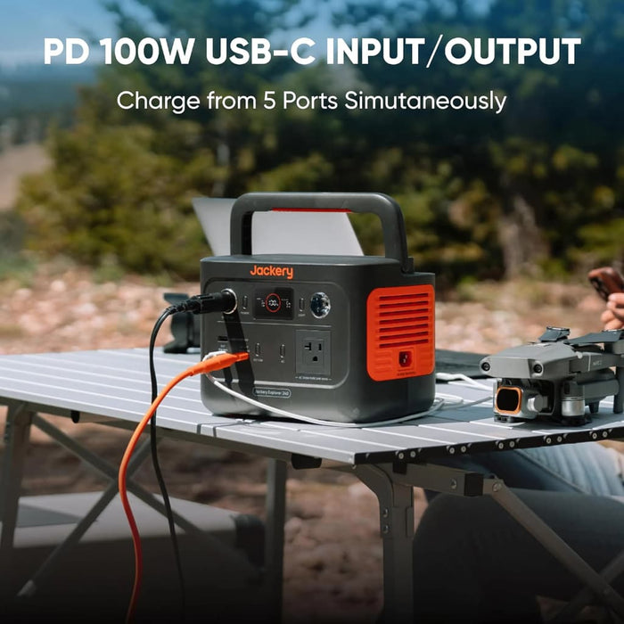 Jackery - Explorer 240 v2 Portable Power Station - PD 100W Usb-c