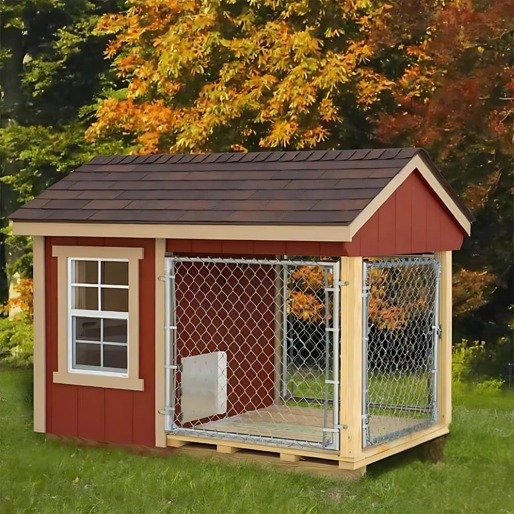 4x7 Dog Kennel | EZ-Fit Kennel with Run