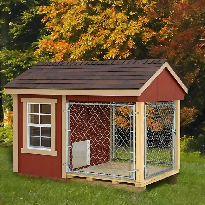 4x7 Dog Kennel EZ-Fit Kennel with Run - Main Image