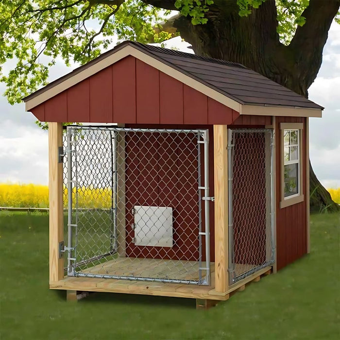 5x8 Dog Kennel EZ-Fit Kennel with Run