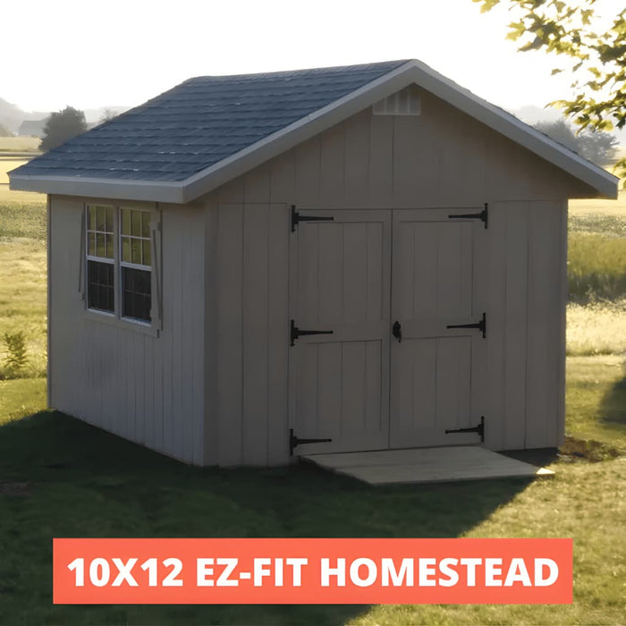 EZ-Fit - Homestead Shed Kit - Quick-Ship - Brown