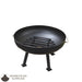 Master Flame Round Fire Pit Bowl With Four Leg Base-Round and Grate