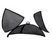 Master Flame Fire Pit Screen Hinged Round Stainless Steel, Carbon Steel - Open