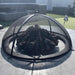 Master Flame Fire Pit Screen with Lift Off Dome - Front