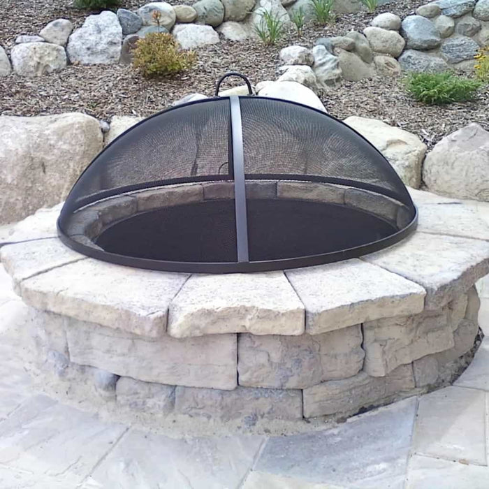 Master Flame Fire Pit Screen with Lift Off Dome - Outdoor