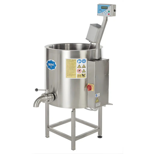 Milky Large Milk Pasteurizer Machine FJ 100 PF 29.06 Gallon side angle view