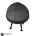Master Flame Round Fire Pit Bowl with Four Leg Base-Round and Grate with Hybrid Steel Pivot Screen