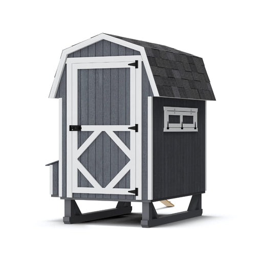 thumbnail image 2 of 4'x6' Gambrel Barn Chicken Coop Plans – Material List Included #90406B 2 of 6