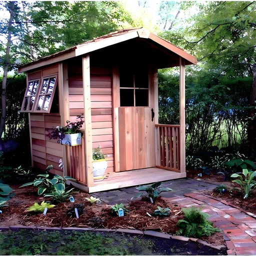 Cedarshed - Gardener's Delight Gable Porch Storage Shed