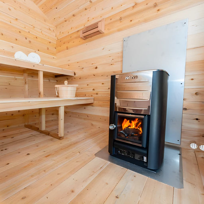 Dundalk - Canadian Timber Georgian Cabin Sauna - Harvia Heater