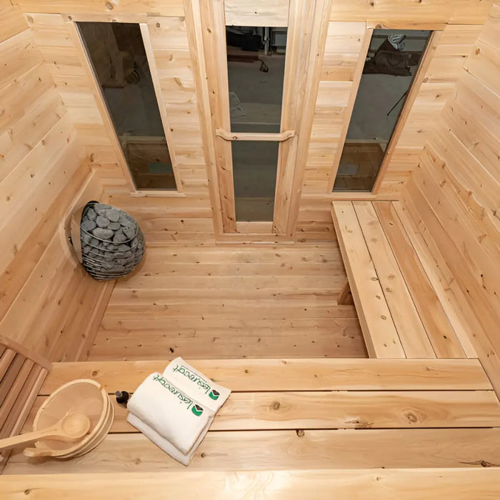 Dundalk - Canadian Timber Georgian Cabin Sauna with Porch - interior