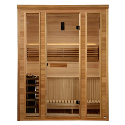 Golden Designs - Andermatt 3-Person Traditional Steam Sauna - Front