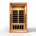 Golden Designs Dynamic Avila Elite 1-2-Person FAR Infrared Sauna with Ultra Low EMF in Canadian Hemlock - Interior