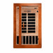 Golden Designs Dynamic Cordoba Elite 2-Person FAR Infrared Sauna with Ultra Low EMF in Canadian Hemlock - Front