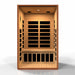 Golden Designs Dynamic Cordoba Elite 2-Person FAR Infrared Sauna with Ultra Low EMF in Canadian Hemlock - Interior