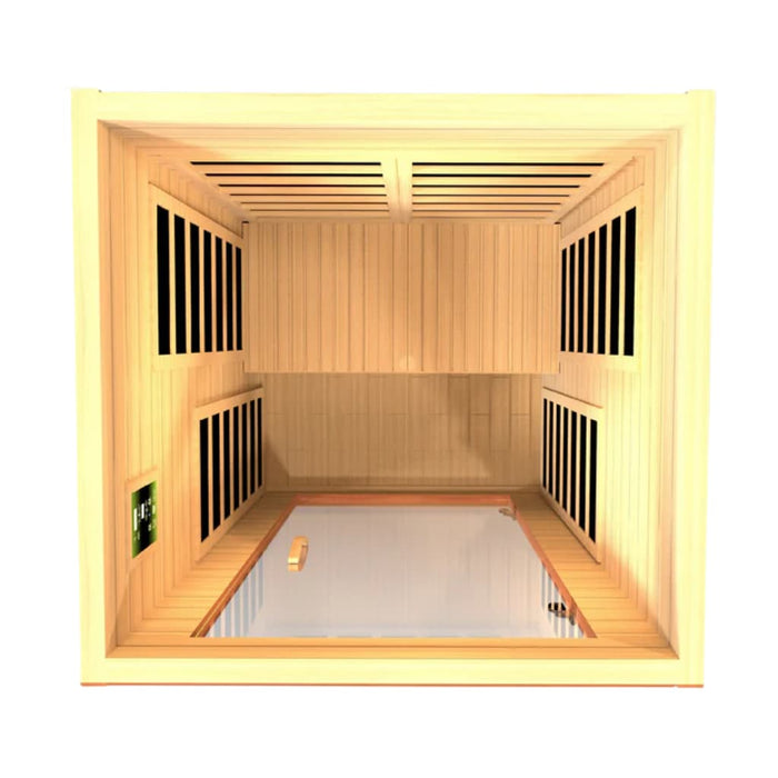 Golden Designs Dynamic Avila 1-2-person FAR Infrared Sauna with Low EMF in Canadian Hemlock - Top