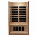 Golden Designs Dynamic Barcelona 1-2-person FAR Infrared Sauna with Low EMF in Canadian Hemlock - Interior