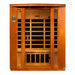 Golden Designs Dynamic Bellagio 3-Person FAR Infrared Sauna with Low EMF in Canadian Hemlock - Front