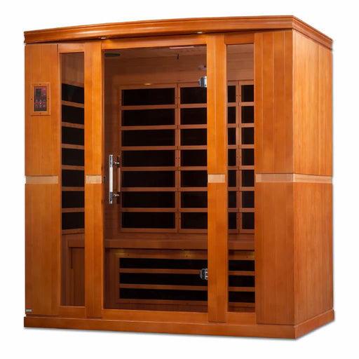 Golden Designs Dynamic Bergamo 4-Person FAR Infrared Sauna with Low EMF in Canadian Hemlock - Side