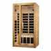 Golden Designs Dynamic Gracia 1-2-Person FAR Infrared Sauna with Low EMF in Canadian Hemlock - Side