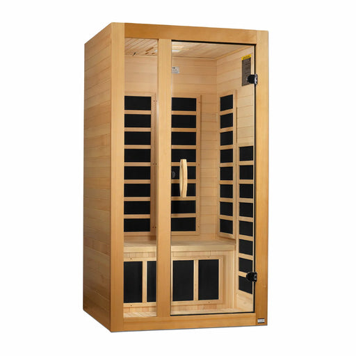 Golden Designs Dynamic Gracia 1-2-Person FAR Infrared Sauna with Low EMF in Canadian Hemlock - Main