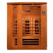 Golden Designs Dynamic Lugano 3-Person Full Spectrum Infrared Sauna with Near Zero EMF in Canadian Hemlock - Front