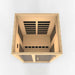 Golden  Designs Dynamic Santiago 2-Person FAR Infrared Sauna with Low EMF in Canadian Hemlock - Semi Top