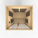 Golden Designs Dynamic Santiago 2-Person FAR Infrared Sauna with Low EMF in Canadian Hemlock - Top view