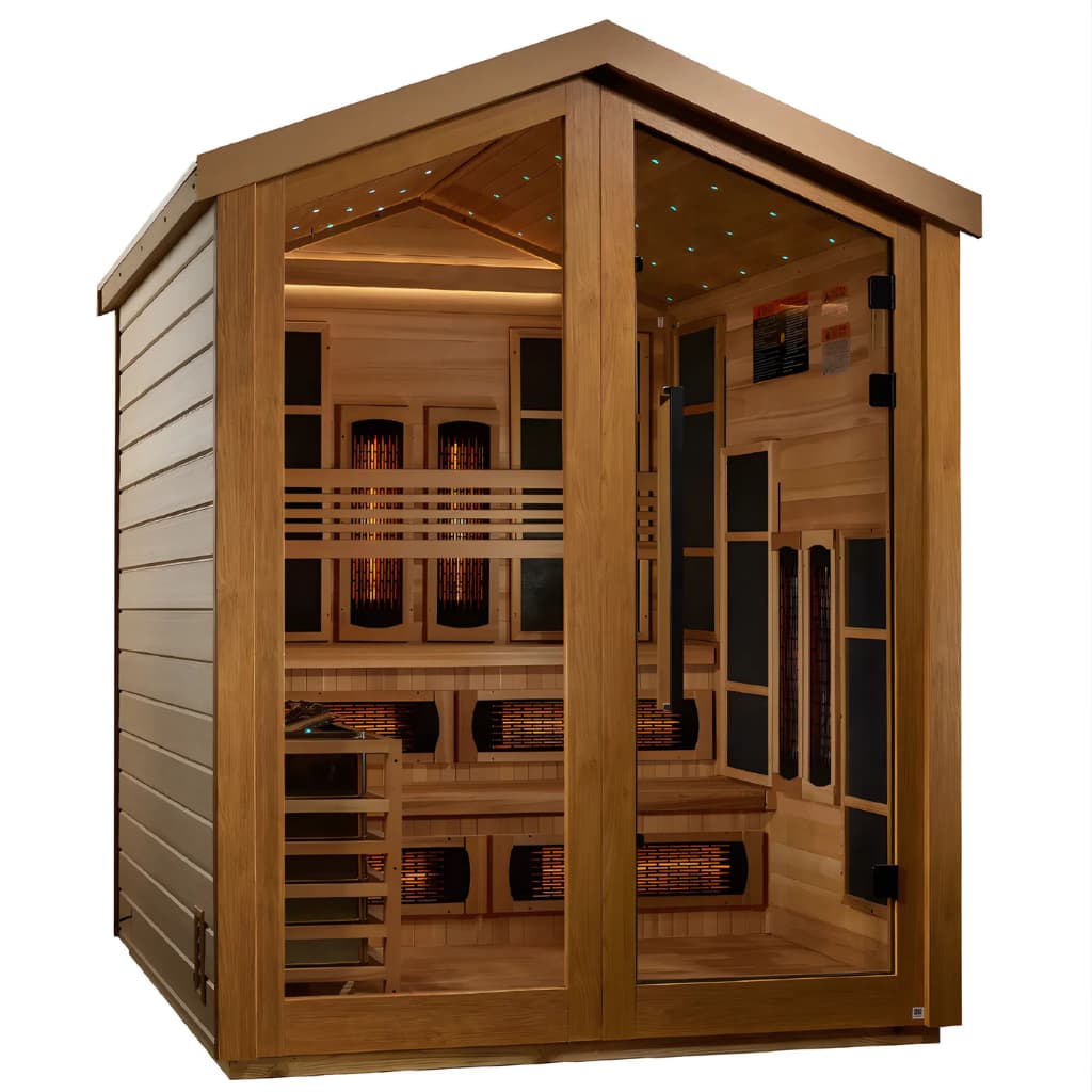 Golden Designs Kaskinen 6-Person Barn Hybrid Full Spectrum Infrared/Tr