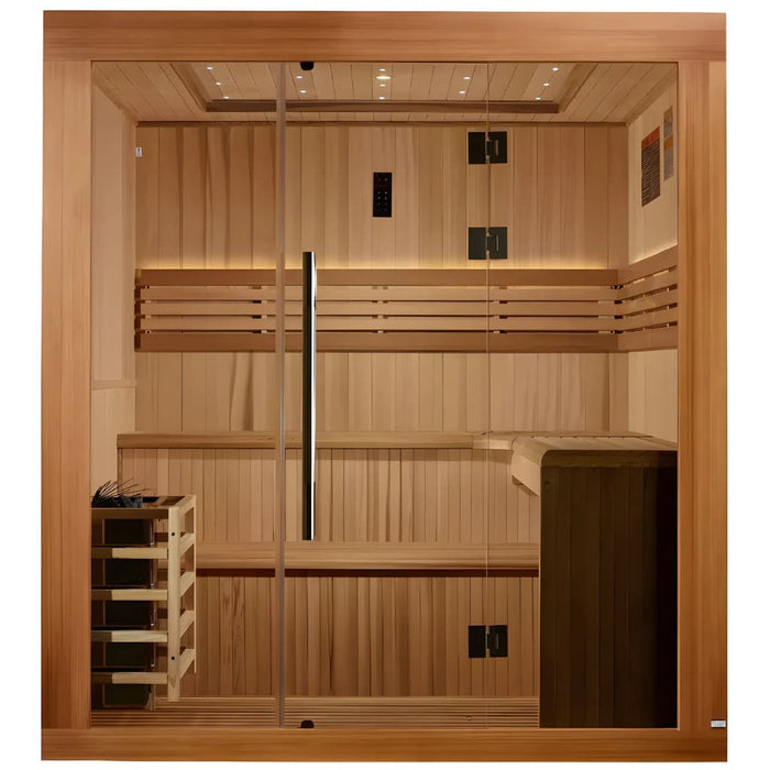 Golden Designs Osla Edition 6-Person Traditional Sauna - Front