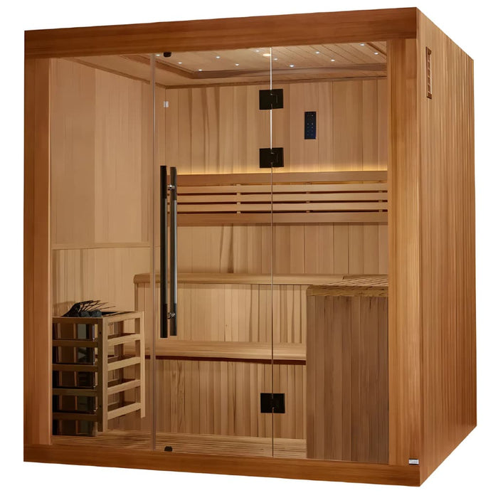Golden Designs Osla Edition 6-Person Traditional Sauna - Side
