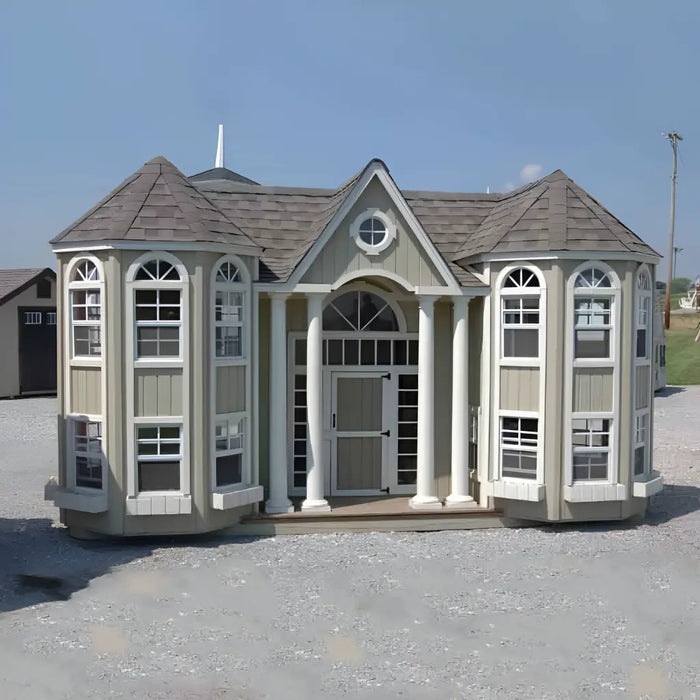 Little Cottage Company - The Grand Portico Mansion Playhouse Kit - Fully Assembled