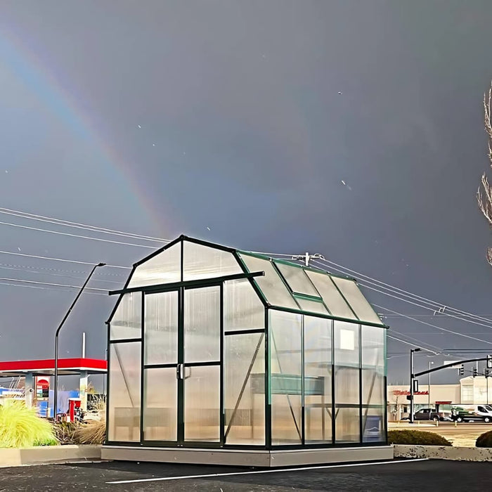 Grandio - Elite 8x8 Greenhouse Kit - Assembled in a Parking Space