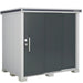 YODOKO - Premium Outdoor Large Metal Shed LMDS - Gray Isolated