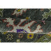 Folded rug edge showing the textured wool pile