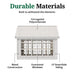 Little Cottage Co. 10x12 Colonial Gable Greenhouse materials view