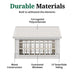 Little Cottage Co. 10x14 Colonial Gable Greenhouse materials view