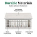 Little Cottage Co. 10x16 Colonial Gable Greenhouse materials view