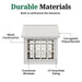 Little Cottage Co. 8x8 Colonial Gable Greenhouse materials view