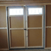 EZ-Fit 10x12 Heritage Shed Kit double door interior detail
