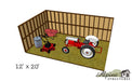 EZ-Fit 12x20 Heritage Shed Kit layout diagram
