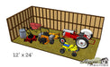 EZ-Fit 12x24 Heritage Shed Kit layout diagram