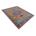 Isolated three-quarter view of full rug